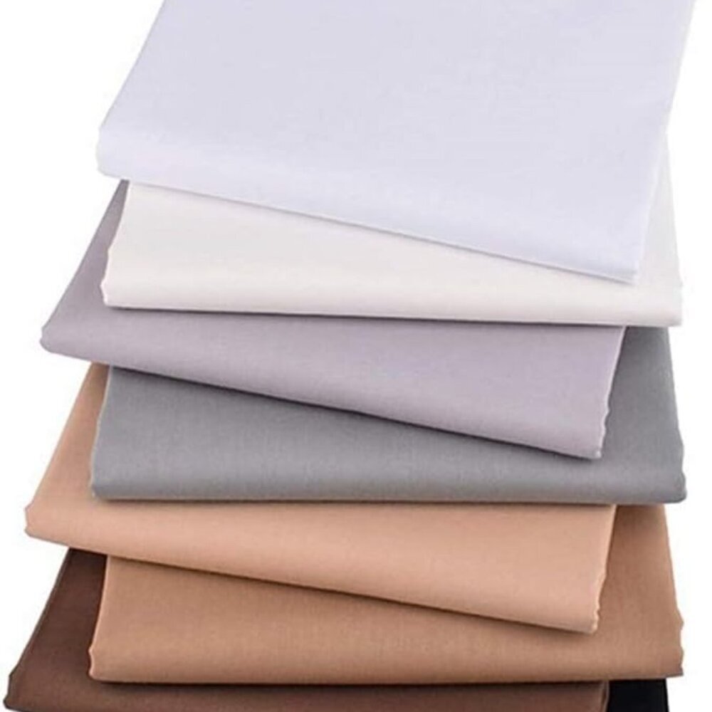 No Repeat Design 8-Piece Cotton Fabric Bundle - Ideal for Patchwork & Quilting